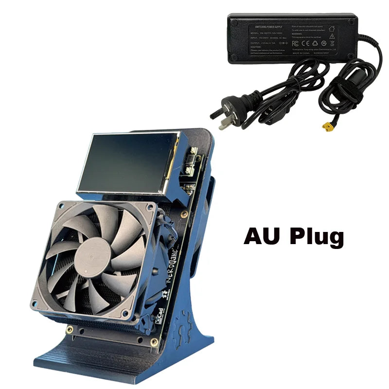 NerdQaxe++ Rev6.1 Bitcoin Miner 6Th/s 100W Low Power SHA-256 ASIC 2.4G WiFi Quiet Open-Source Home BTC Mining Machine