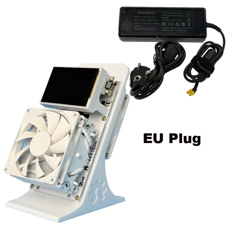 NerdQaxe++ Rev6.1 Bitcoin Miner 6Th/s 100W Low Power SHA-256 ASIC 2.4G WiFi Quiet Open-Source Home BTC Mining Machine