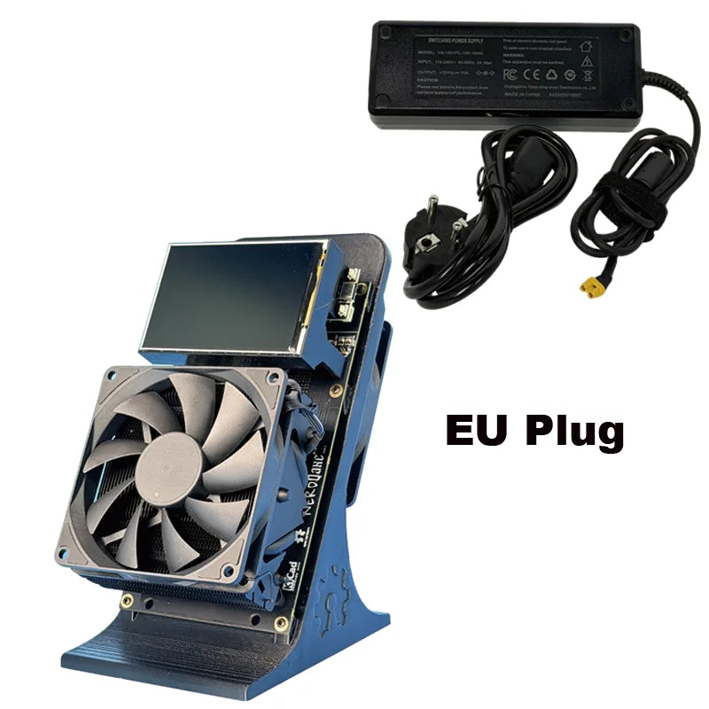 NerdQaxe++ Rev6.1 Bitcoin Miner 6Th/s 100W Low Power SHA-256 ASIC 2.4G WiFi Quiet Open-Source Home BTC Mining Machine