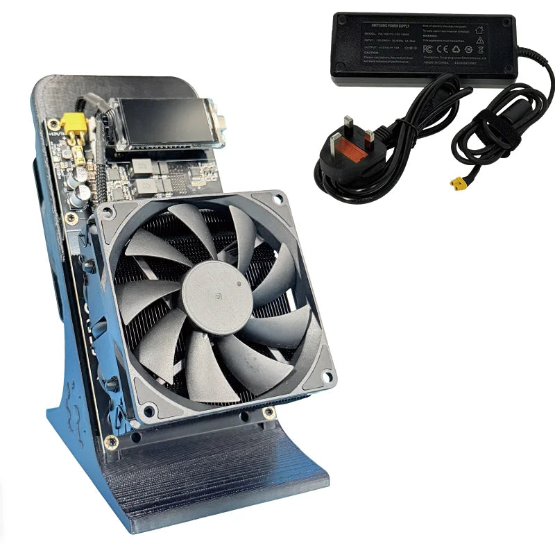 NerdQaxe++ Rev6.1 Bitcoin Miner 6Th/s 100W Low Power SHA-256 ASIC 2.4G WiFi Quiet Open-Source Home BTC Mining Machine