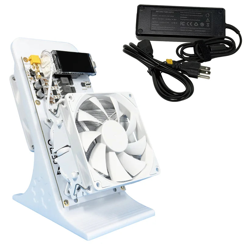 NerdQaxe++ Rev6.1 Bitcoin Miner 6Th/s 100W Low Power SHA-256 ASIC 2.4G WiFi Quiet Open-Source Home BTC Mining Machine